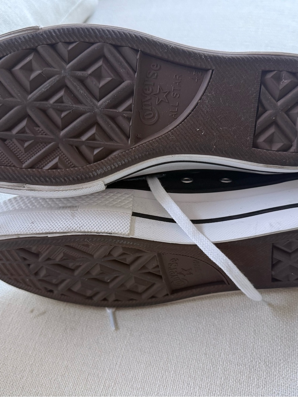 Converse Black and White Platform Chuck Taylor High Tops, US 6.5 37 - Picture 6 of 7